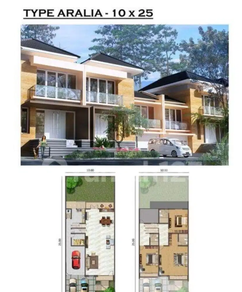 Dijual Rumah Melody Golf Uk 10x25 Golf Island