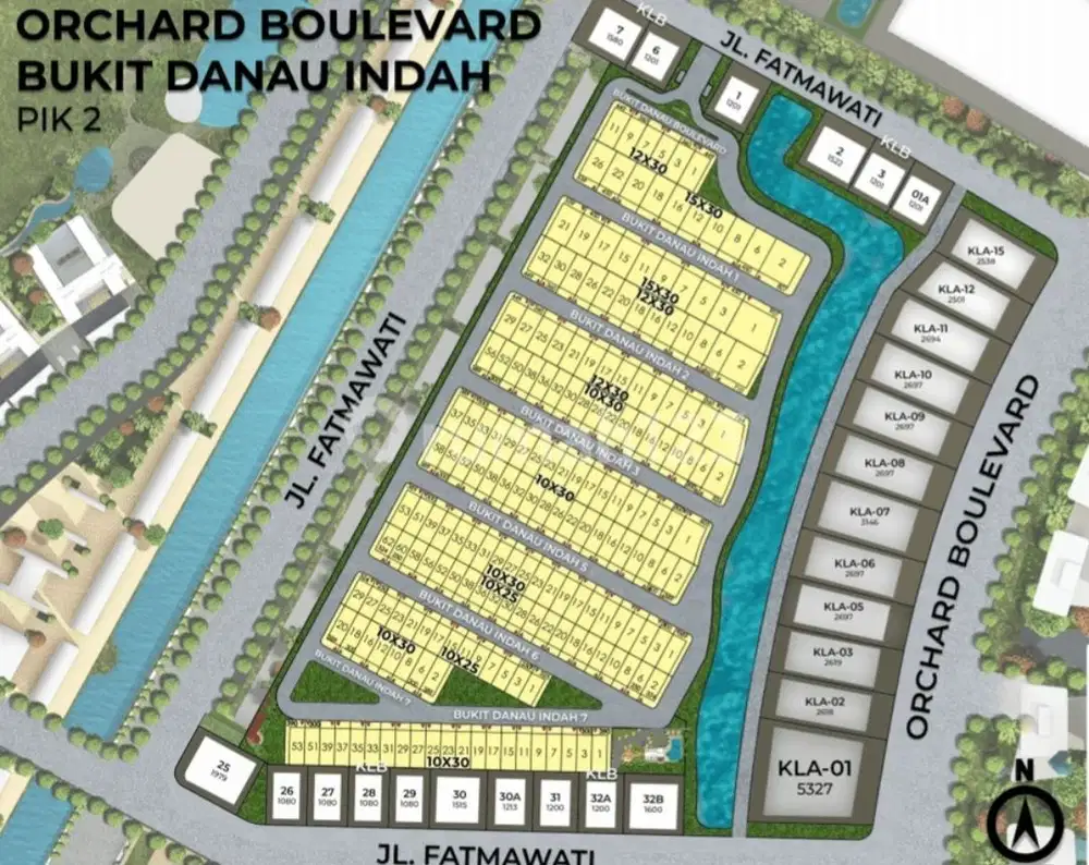 Dijual Kavling Bukit Danau Indah Uk 12x30 di Pik2