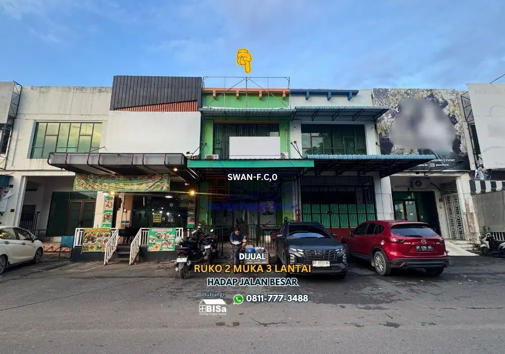 Ruko 2 Muka 3 Lantai KDA Junction Hadap Jalan Besar Batam Center