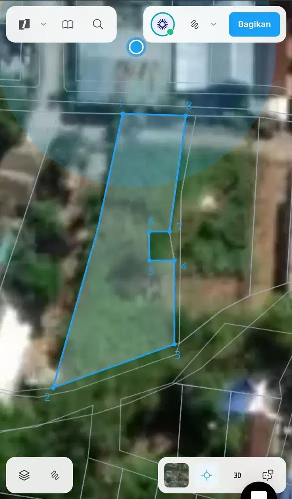 Disewakan tanah 10 are jl Persada dkt Bali Kiddy Kerobokan Bali