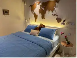 Jual Skandinavia Apartemen full furnish siap huni