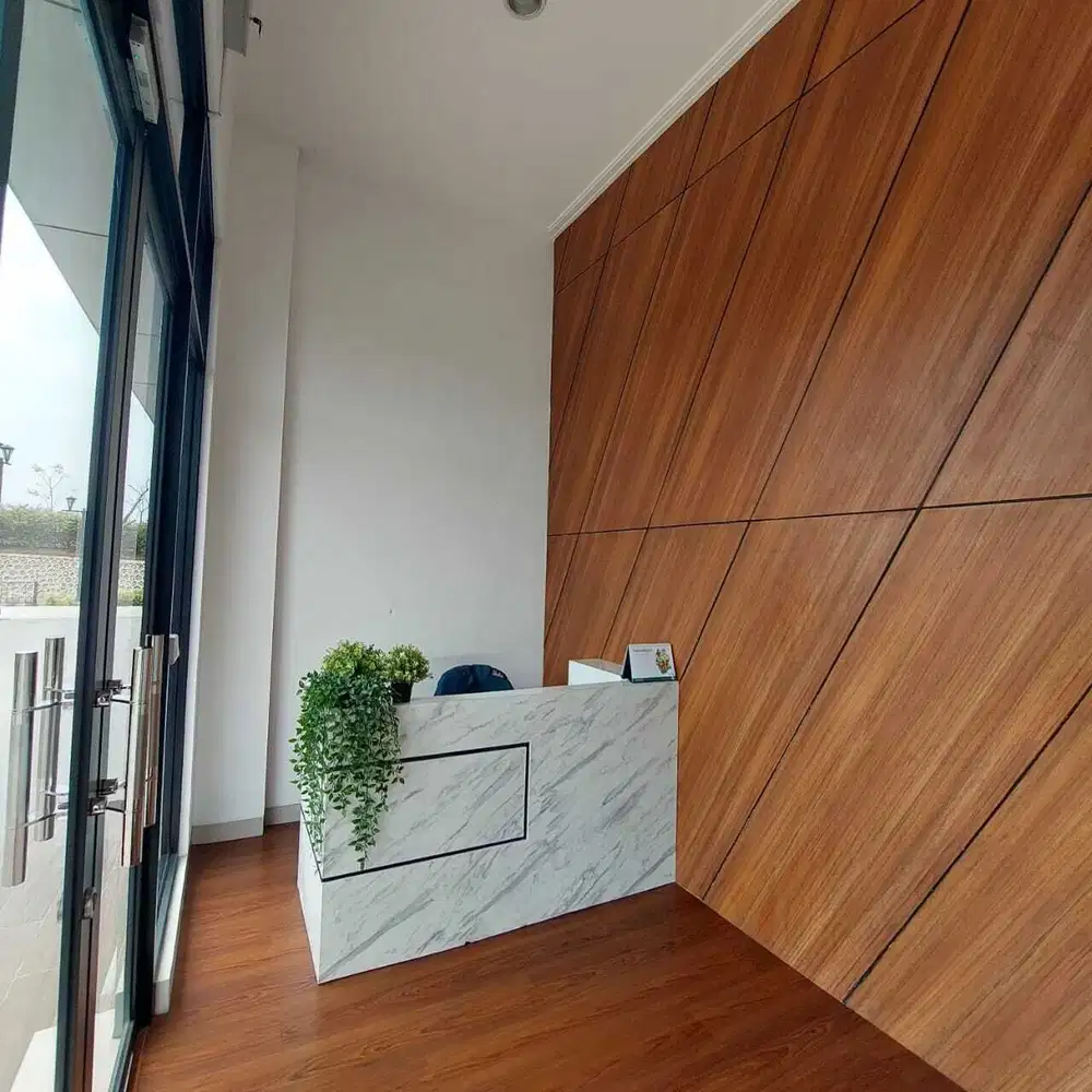 Disewa ruko 3 lantai 2 muka dengan view danau bagus full furnished