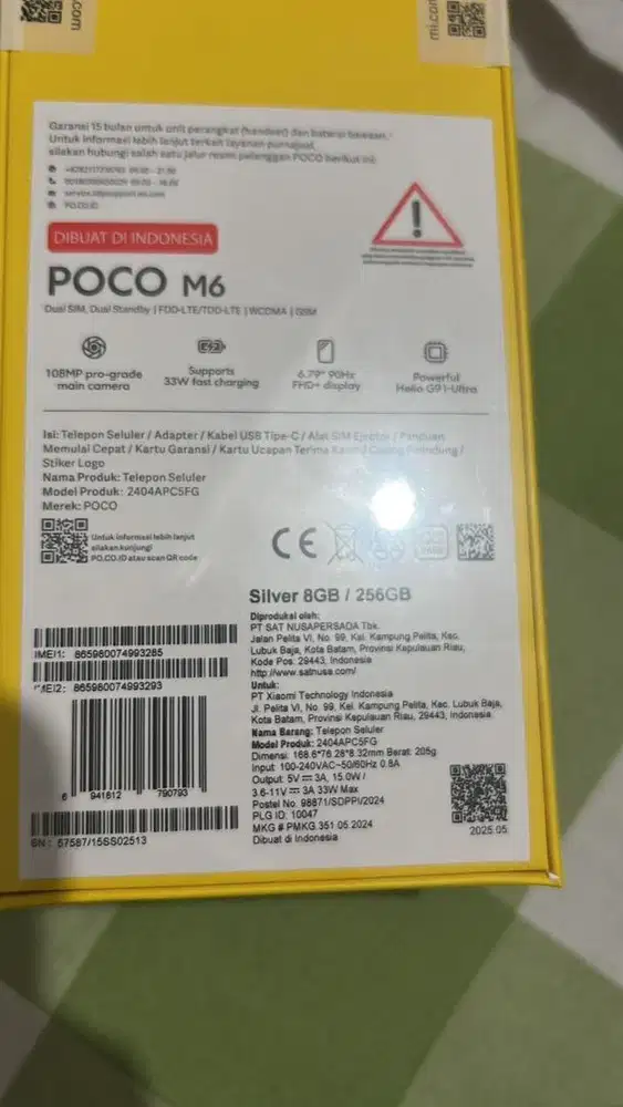 Poco M6 silver 8GB+256GB