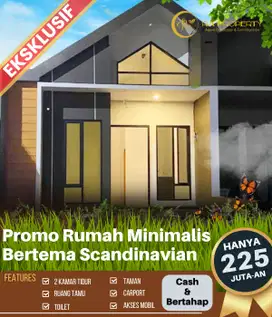 Grand Opening Cluster modern 2 kamar Harga Promo hanya 225 jutaan