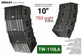Speaker Line Array Ashley TW 110LA 10inc single per-biji