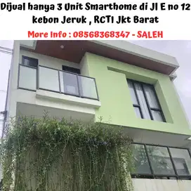 Dijual hanya 3 Unit Smarthome di Jl E no 12 kebon Jeruk JAKARTA BARAT