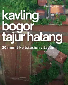 Tanah Kavling Tajur Halang, Bogor, 6km Ke Stasiun Citayam, Akses Mobil