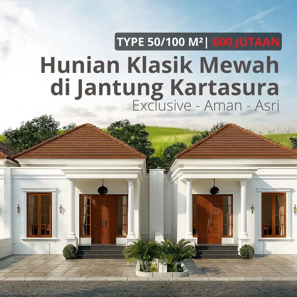Cluster Permata Yasmin: Hunian Eksotis Arsitektur Bali di Kartasura, S