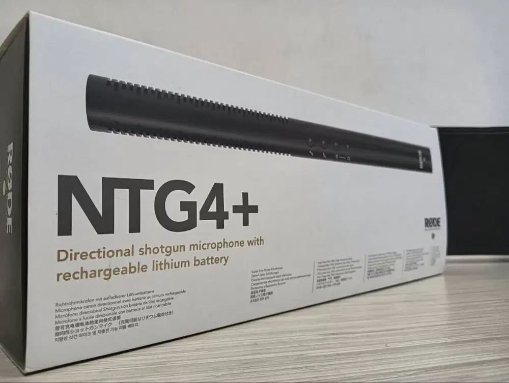 Rode NTG4+ Mikrofon Shotgun Garansi Masih 12 Bulan Kelengkapan Lengkap