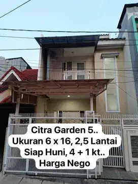 Di Jual Rumah Minimalis Citra Garden 5 Siap Huni dan Harga Okey
