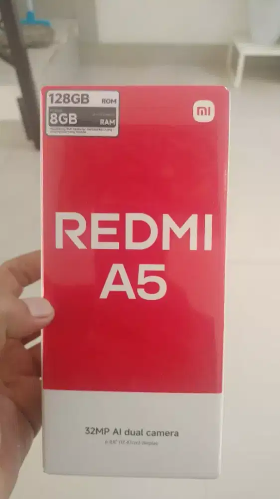 Xiaomi redmi a5 8/128 kondisi baru segel fullset cod bandung