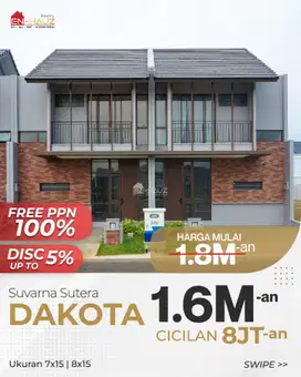 Rumah Modern Minimalis Dakota Suvarna Sutera