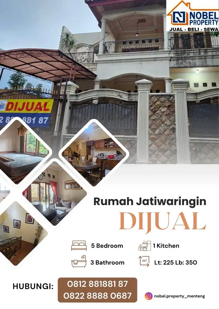 Rumah Jakarta Timur Jatiwaringin 2 Lantai Siap Huni