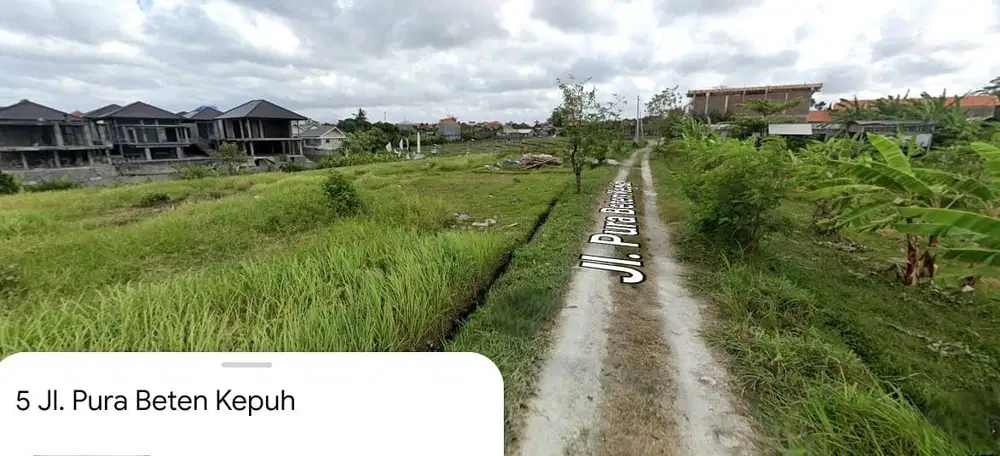 Tanah Murah Jl Pantai Berawa Canggu