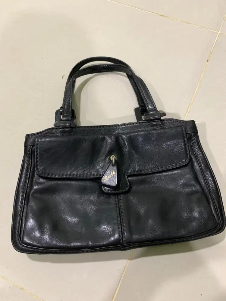 TAS LEATHER BUTI SHOULDERBAG HANDBAG SHOULDER HAND KULIT ASLI ITALIA