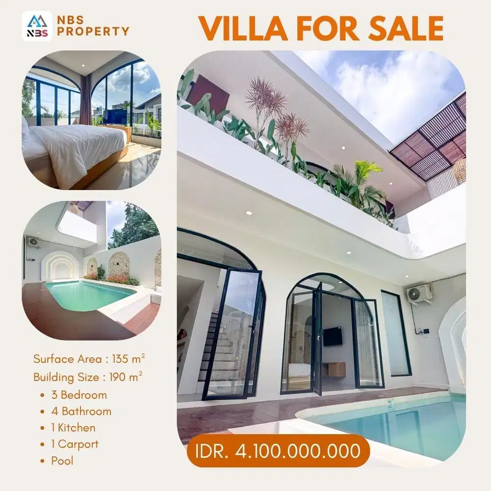 FOR SALE A BEAUTIFUL VILLA BRAND NEW IN TUMBAK BAYUH