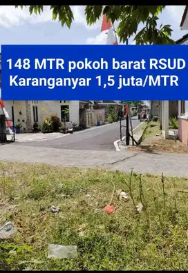 Dijual pekarangan di pokoh karanganyar