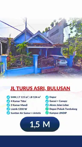 rumah 2 menit ke Undip tembalang