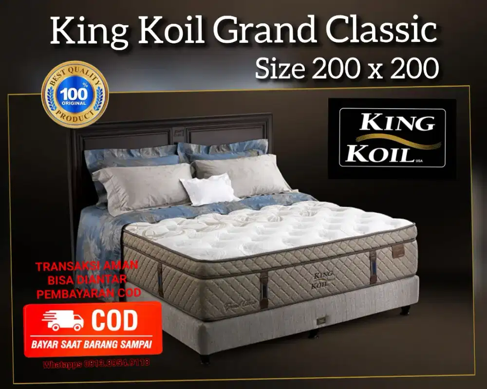 Kasur King koil Grand Classic Size 200x200 Ex Display