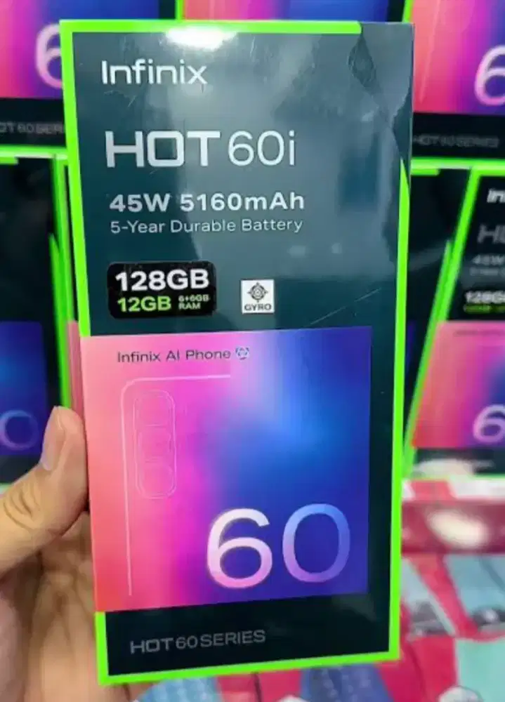 INFINIX HOT 60i Ram 6+6GB Rom 128GB New Grs Resmi Bisa Credit