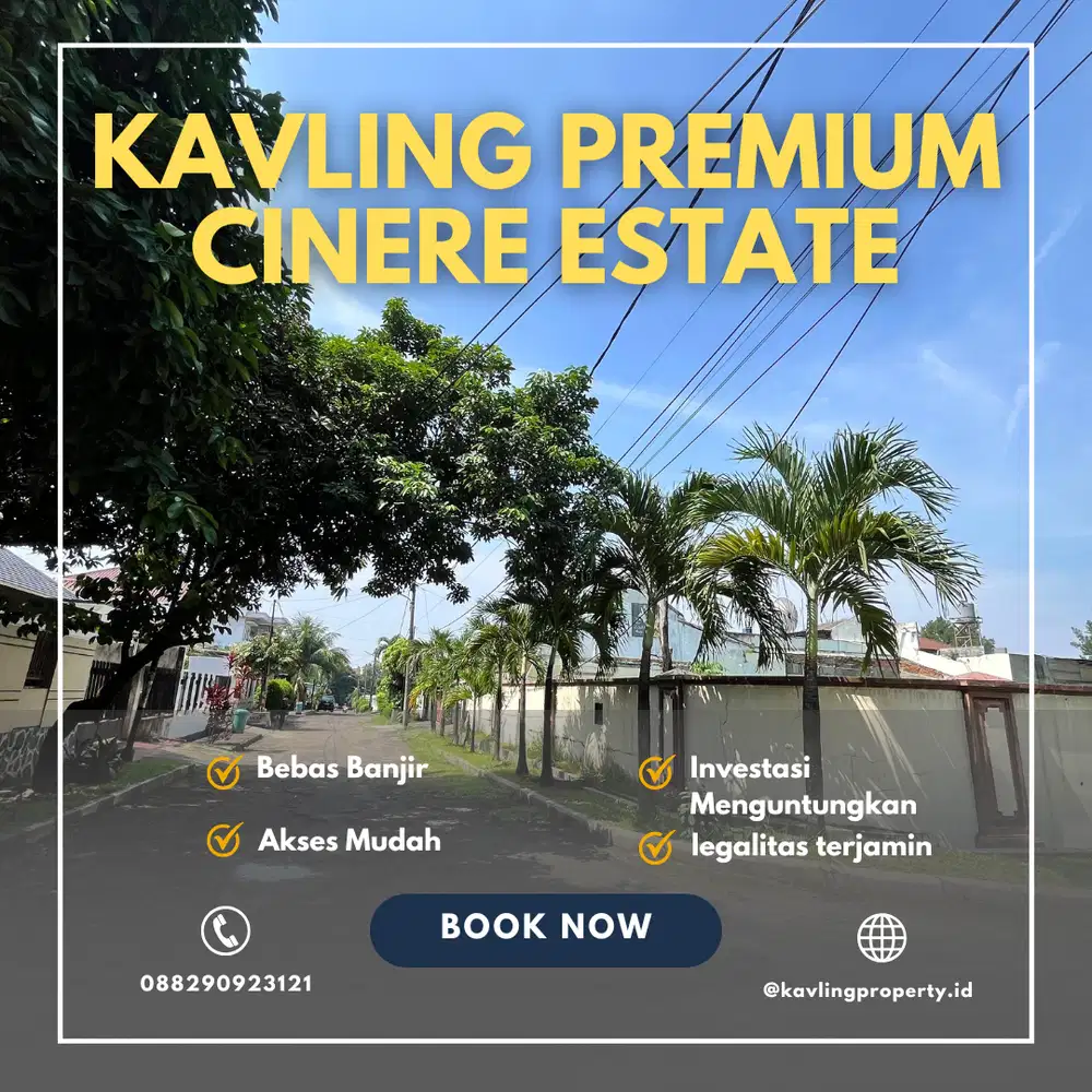 Jual Tanah kavling Dalam Perumahan Cinere Estate, SHM, Akses Mobil