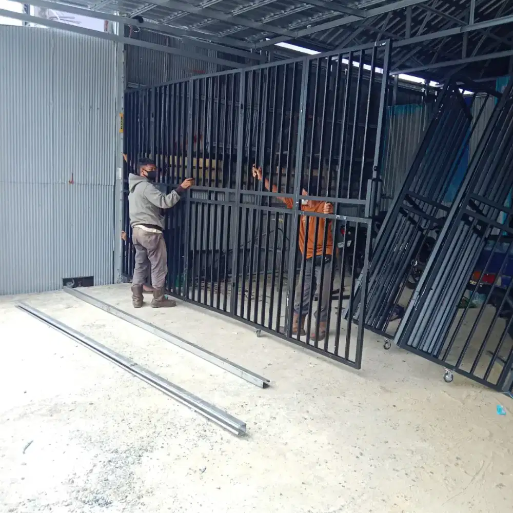Tukang las pembuatan pagar kanopi tralis jendela