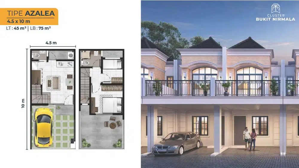 DIJUAL RUMAH MEWAH BUKIT NIRMALA 4.5x10 PIK 2 FREE PPN 5 MENIT KE TOL
