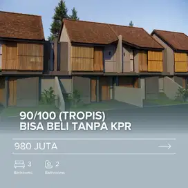 Hunian Mewah 2 Tropis 2 Lt, Dengan 3 KT Timur Jl Solo-Jogja