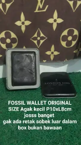 Fossil wallet Leather Original joss ukuran P10xL8cm box bukan bawaanya