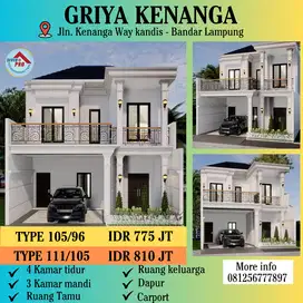 RUMAH MEWAH DUA LANTAI LOKASI STRATEGIS DI KOTA BANDAR LAMPUNG