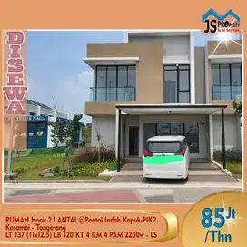 DISEWAKAN RUMAH Hook 2 LANTAI  Pantai Indah Kapuk-PIK2 Tangerang - LS