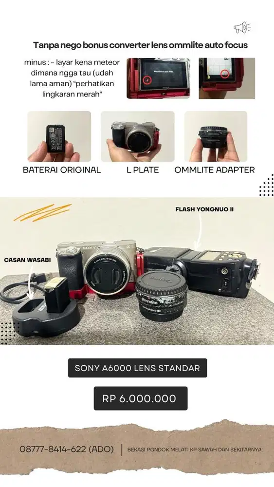 sony a 6000 murah aja