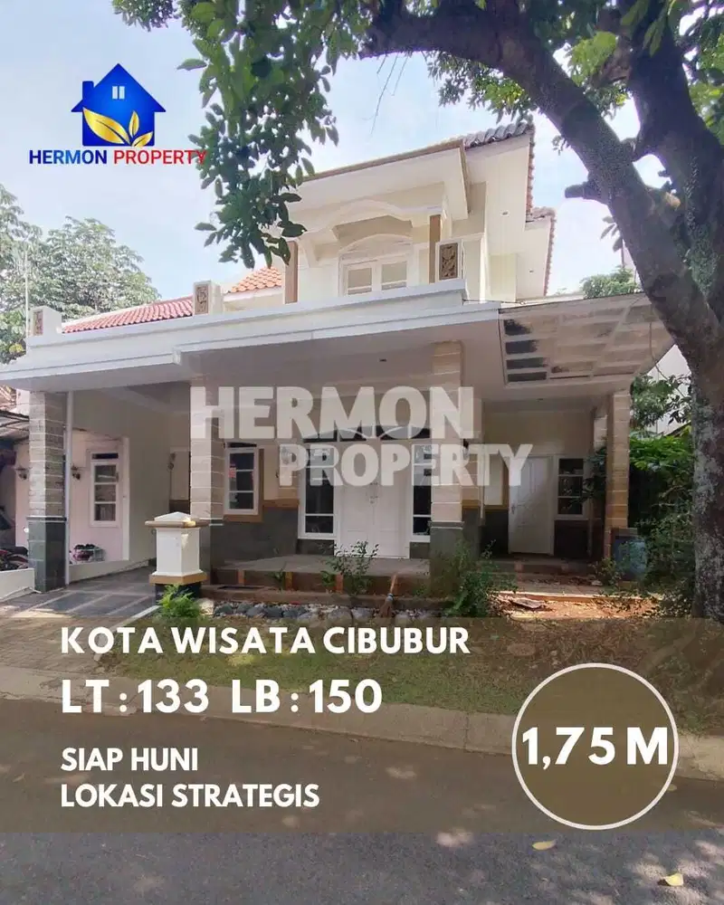 JANGAN TERLEWATKAN , Rumah Hoek Idaman Bagus di kota Wisata Cibubur