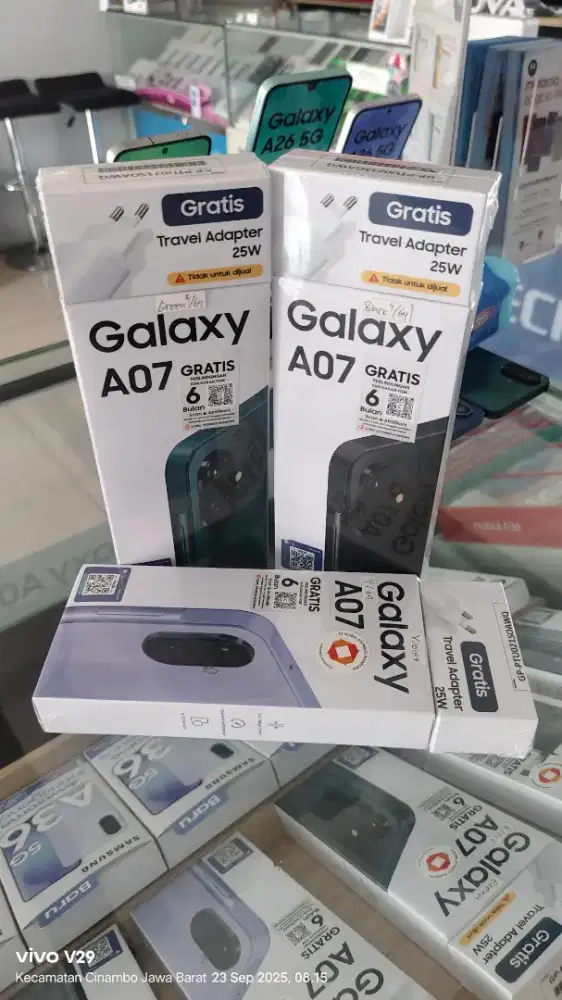 Samsung A07 4+4/64gb baru segel box sein promo spesial