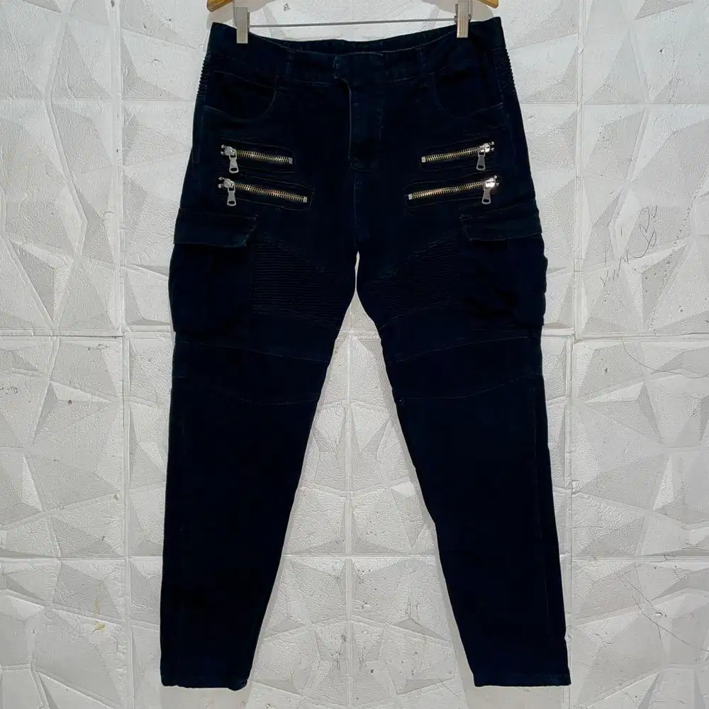 BALMAIN Cargo Biker Jeans