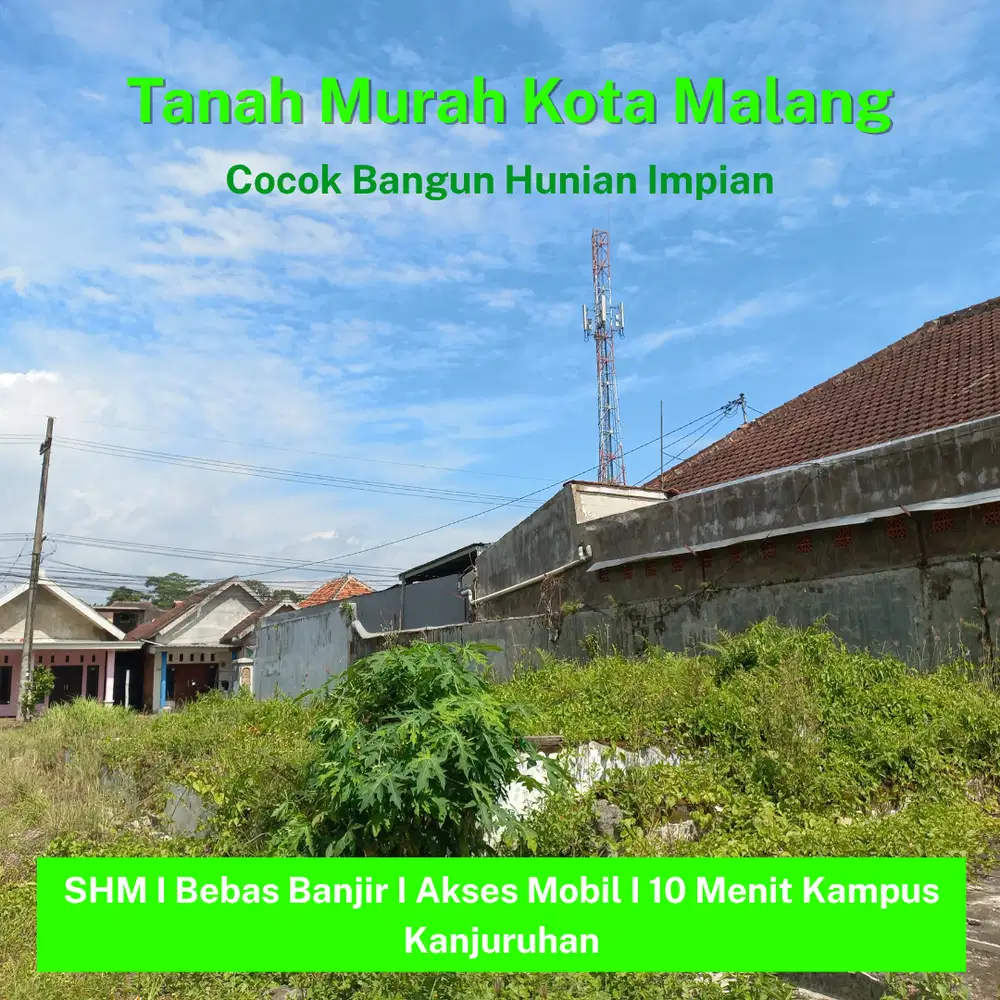 Tanah Kavling Bebas Banjir & Dekat Pasar Gadang