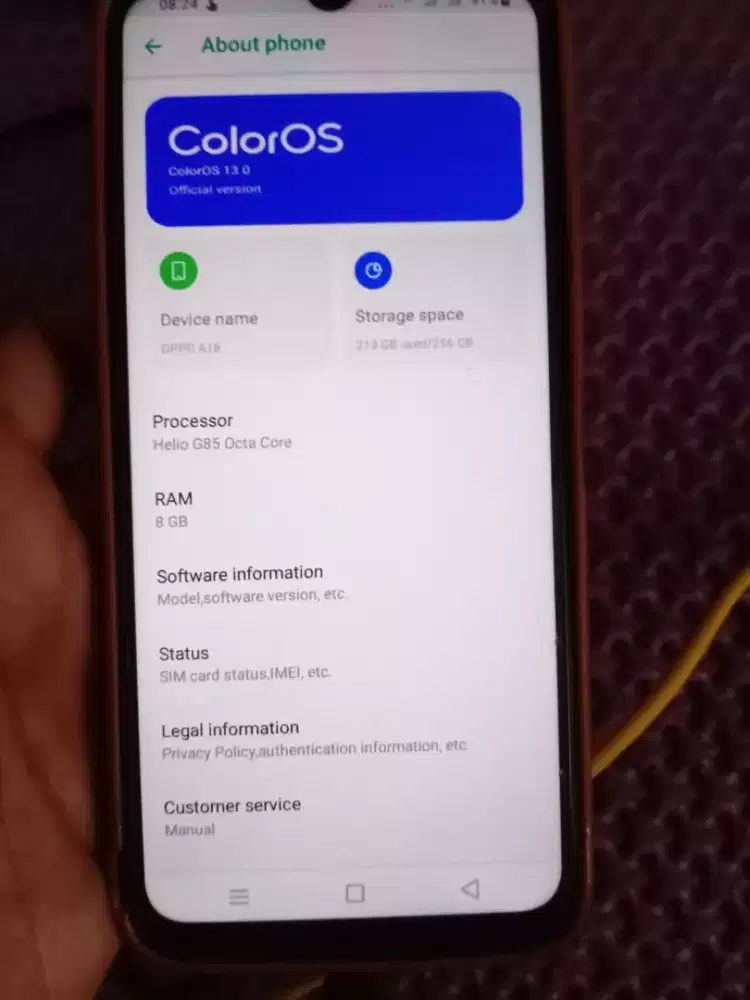 Oppo A18 seconds