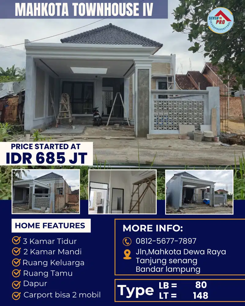 RUMAH CLUSTER MEWAH ELEGAN DAN TANAH LUAS