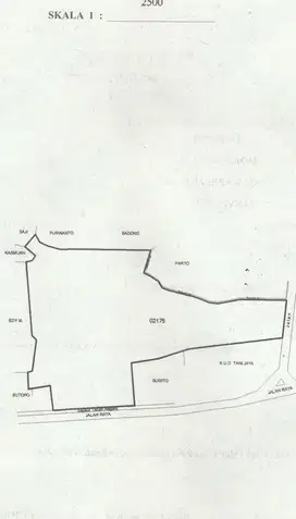 DIJUAL TANAH ZONA MERAH BERLOKASI DI MOJOKERTO