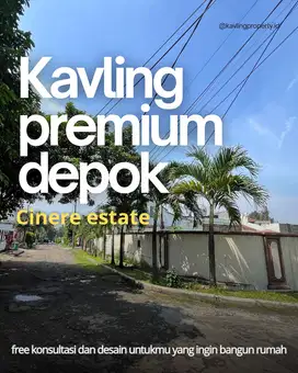 Kavling Premium Dalam Perumahan Cinere Estate, Tersedia 4 Unit