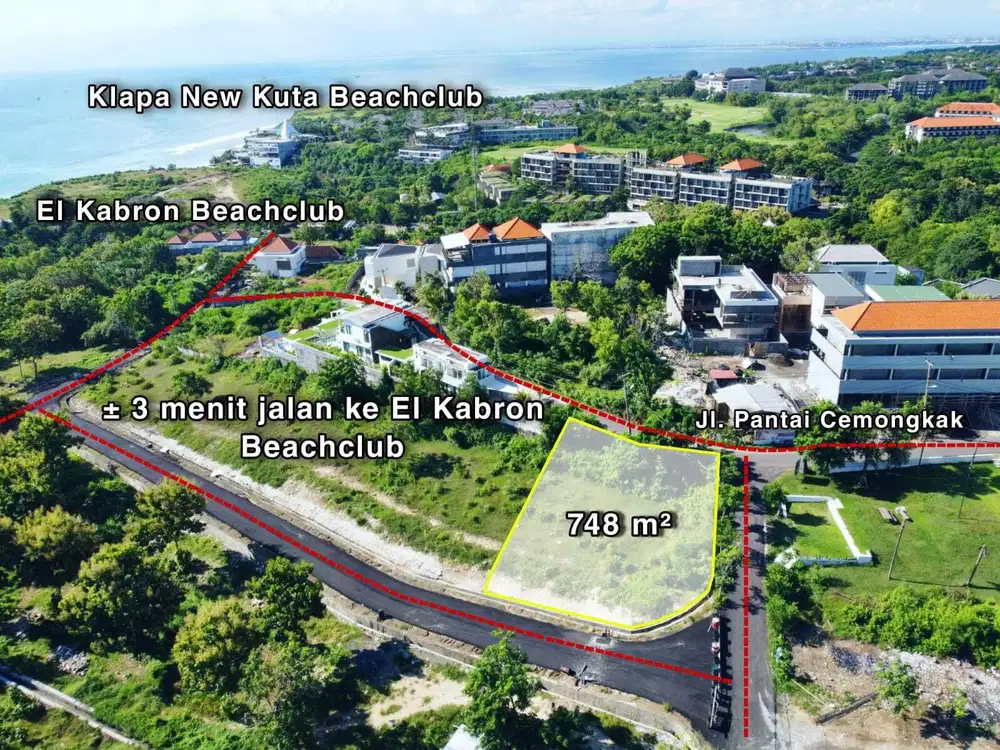 Dijual sebidang tanah ocean view di Pantai Bingin Pecatu Bali