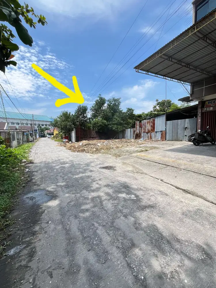 Tanah dekat Kampus UIR Marpoyan 75m dari Jalan Besar