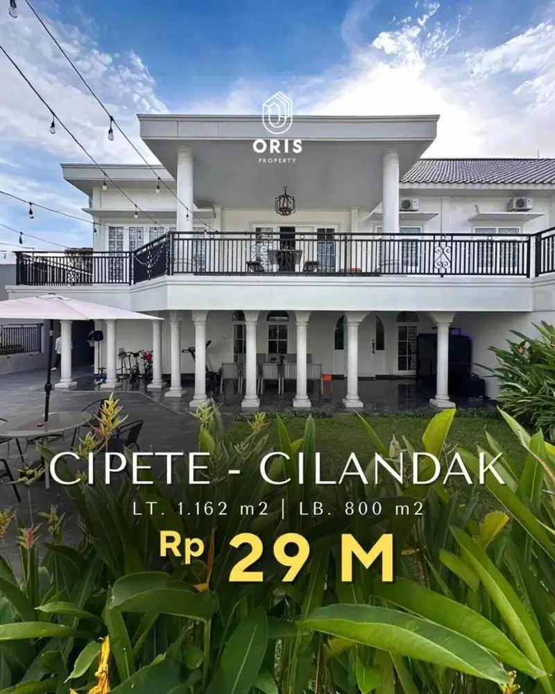 Rumah Newly Renovated Prime Area di Cipete Cilandak Jakarta Selatan