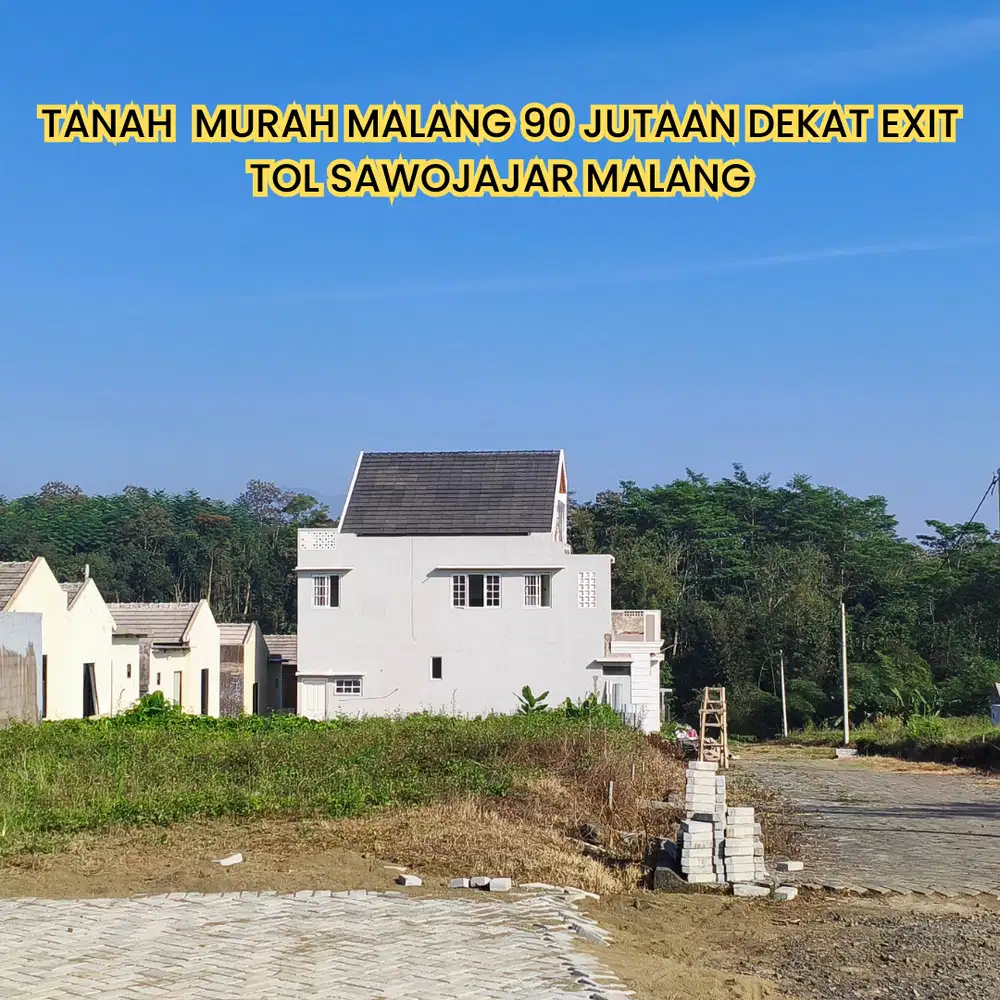 Tanah SHM 90 Jutaan Dekat Exit Tol Sawojajar Malang