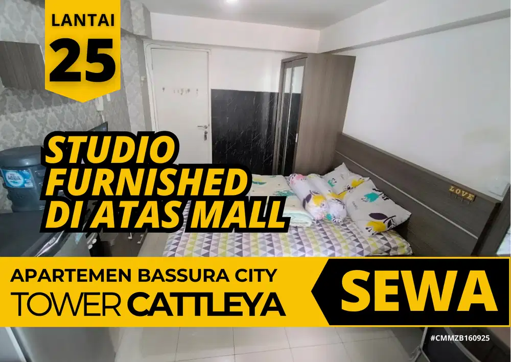 Sewa Apartemen Bassura City Studio Di Atas Mall Parkiran 7 Lantai