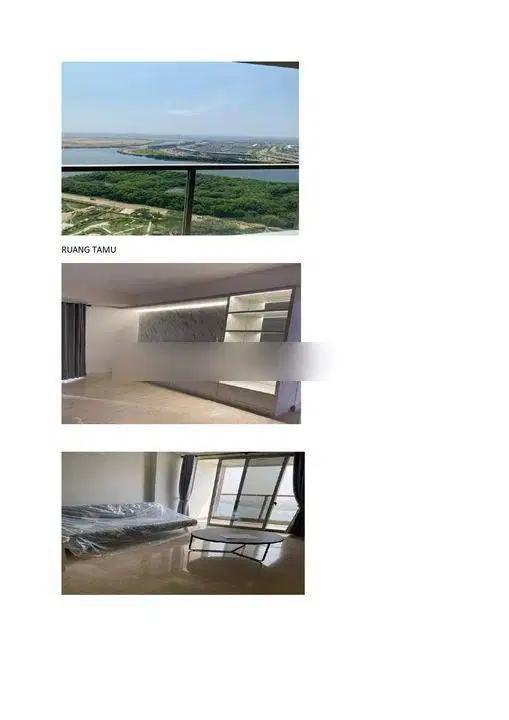 Disewakan Apartemen Gold Coast Pik Baru 3br Full Furnished