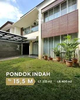 Turun Harga Dijual Rumah Row Jalan Lebar di Pondok Indah Jakarta
