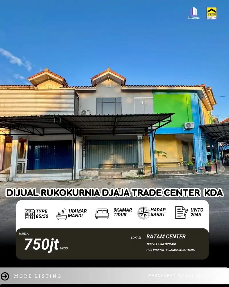 Ruko KDA kurnia djaja alam !! Dijual cepat