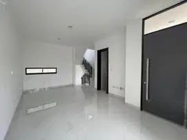 sewa rumah view laut golf island pik 3 kamar tidur cluster harmony