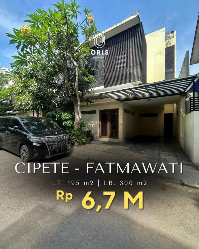Rumah Dalam Townhouse Dekat Stasiun MRT di Cipete Jakarta Selatan